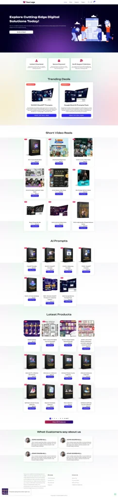 Digishop – Your Ready-Made Digital Download Website for Effortless Online Selling