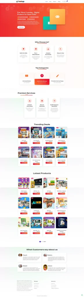 Done-For-You Kids Digital Product Store With Preloaded Products