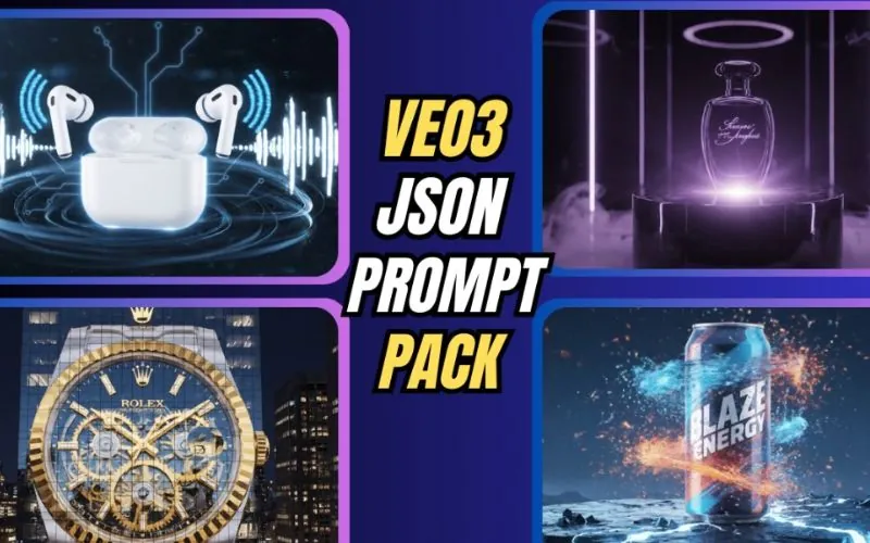 JSON Prompt Pack for Google VEO 3 (Viral Product Ads)
