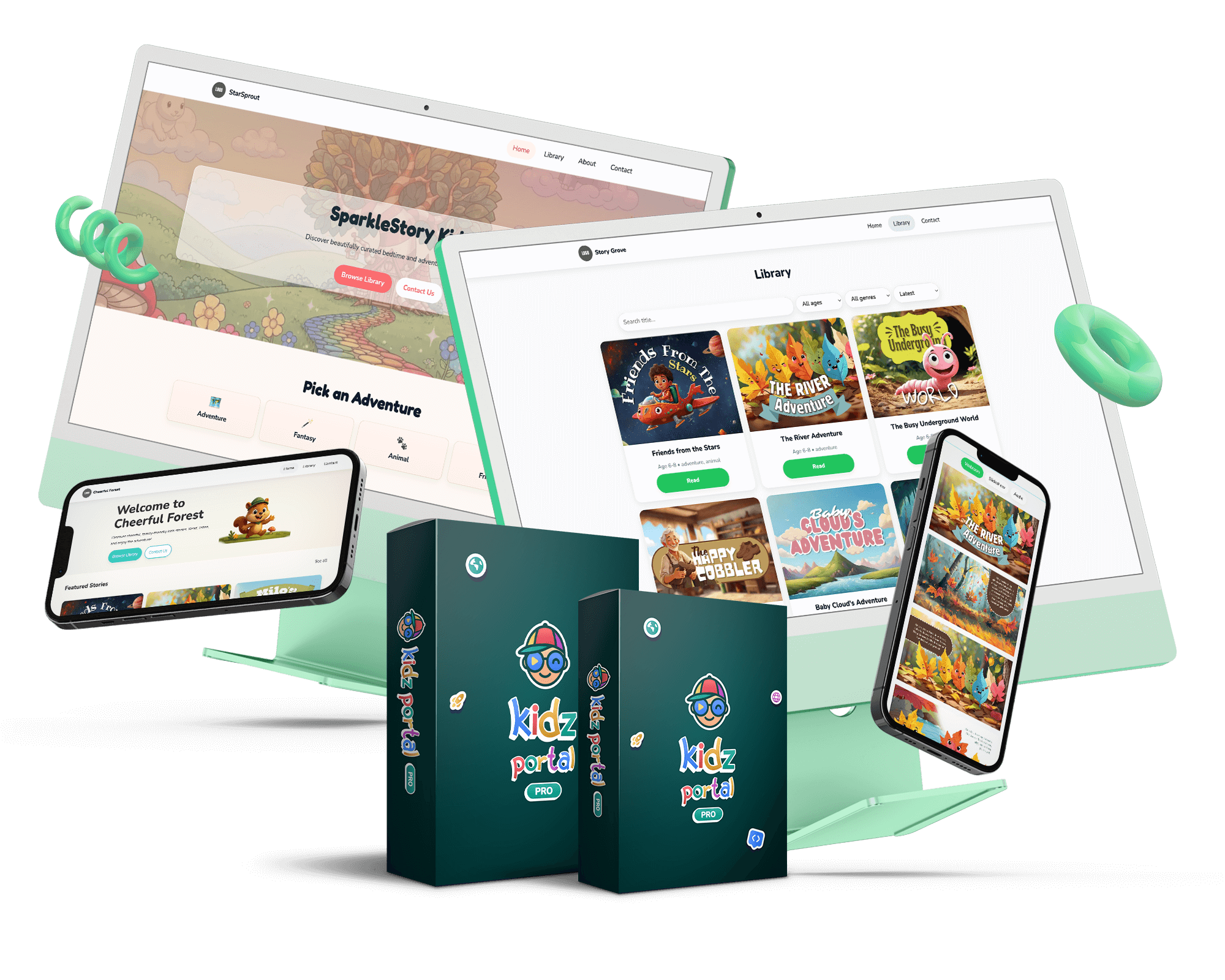 KidzPortal – The Ultimate Kids Story Website Kit