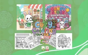 CozyStore Coloring Pages PLR