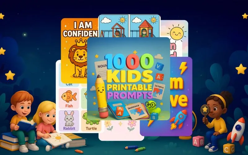 1000 Expertly Crafted Kids Printable Prompts