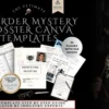Murder Mystery Dossier Templates by Sara Saleh of Murder Mysterious