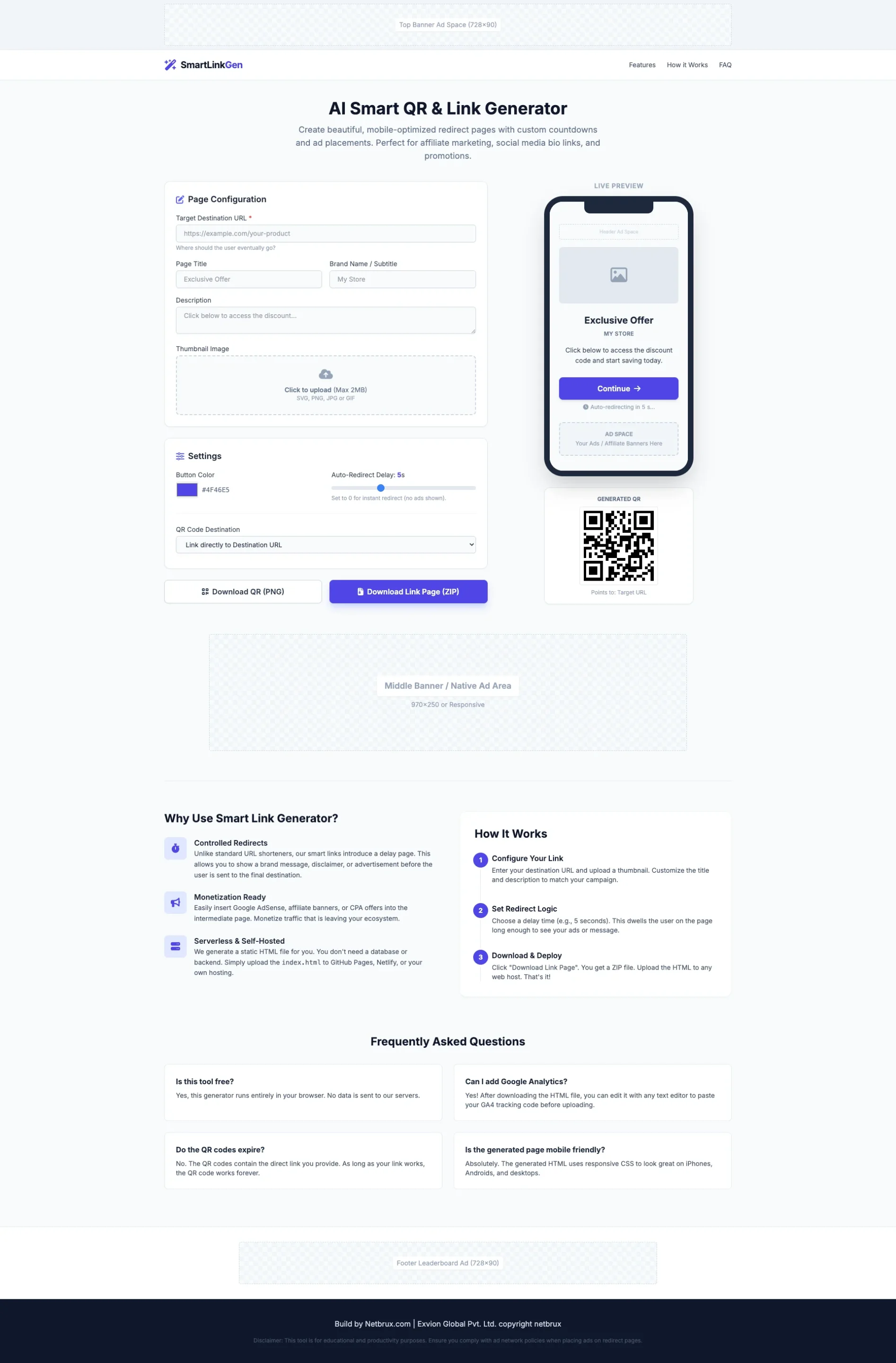 AI Smart QR & Link Generator With Resell Rights