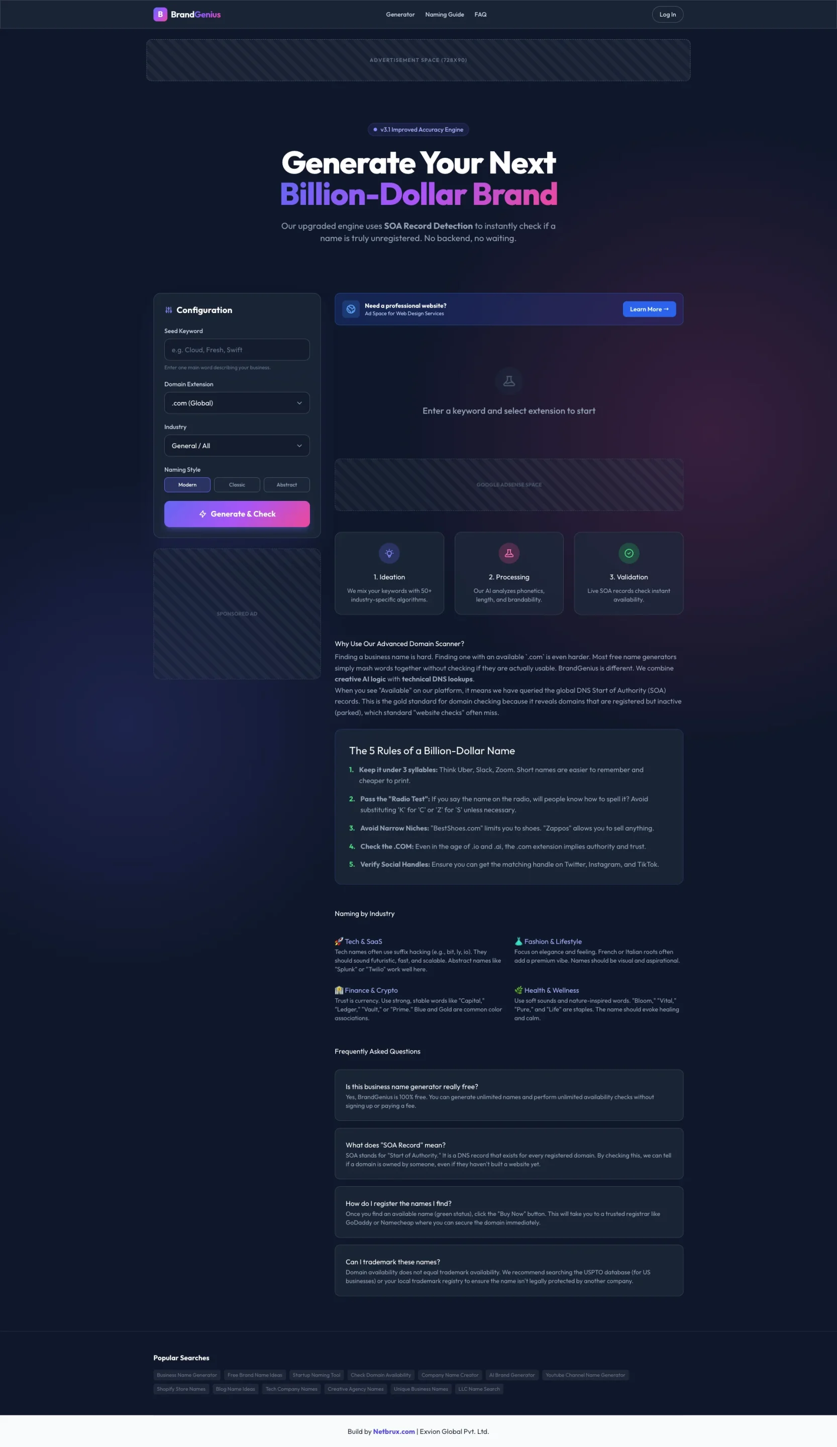 Premium AI Brand Name Generator Resell Rights