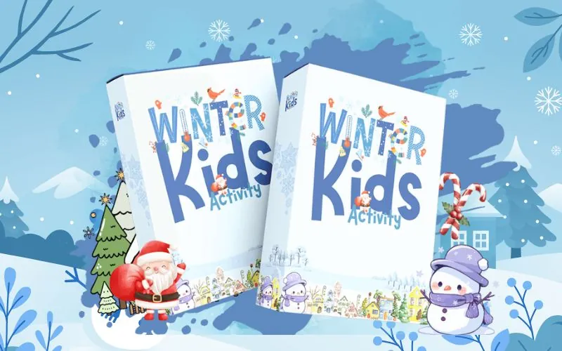 Winter Kids Activity PLR Coloring Pages Christmas